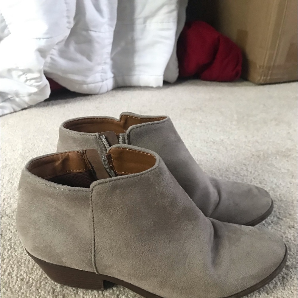Suede like booties